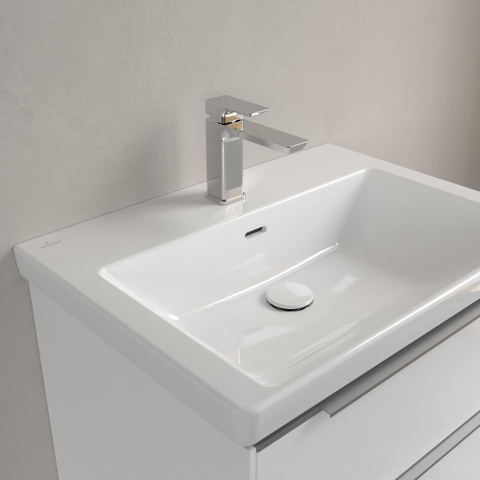 Villeroy & Boch Subway 3.0 Lavabo - 650 x 470 x 165 mm - Blanc Alpin CeramicPlus - avec trop-plein SW702151
