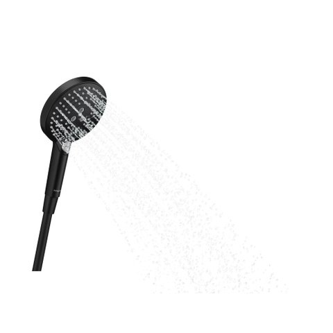 Hansgrohe Raindance Select S douchette - 12.5cm - rond - 3 jets - noir mat SW492796