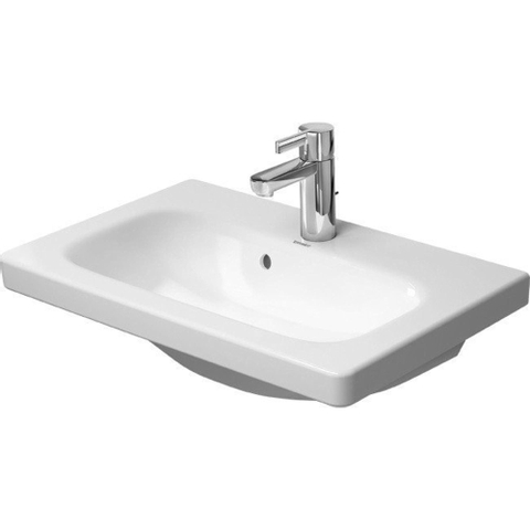 Duravit Durastyle lavabo - 63.5x40x17cm - rectangulaire - simple vasque - 1 trou - blanc SW88233