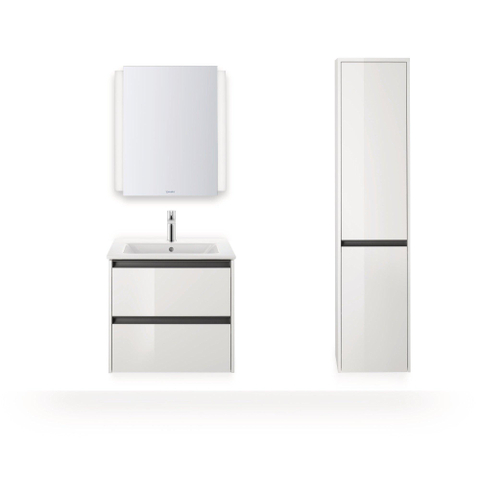 Duravit Ketho.2 Hoge kast - met 2 deuren - 40x176x36cm links - met tip onwit - hoogglans wit SW772451