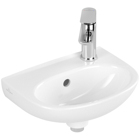 Villeroy & Boch O.novo Fontein - 36x27x15cm - met overloop - White Alpine (glans wit) SW878401
