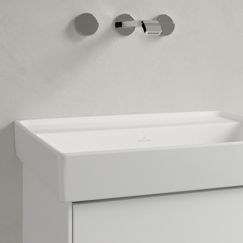 Villeroy & Boch Collaro wastafel - 60x47cm - zonder overloop - zonder kraangat - White Alpine (glans wit) SW358315