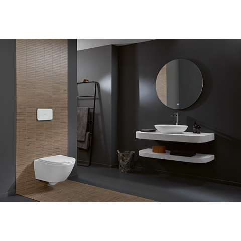 Villeroy & Boch universo twistflush Universo Wandcloset Pack - 56cm twistflush diepsoel zitting - White Alpine (glans wit) SW762339