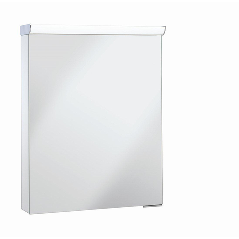 Crosswater Cabinet Lustro Spiegelkast - 55x70cm - LED verlichting - deur links/rechts - IP44 - mirror glass (zilver) SW876250