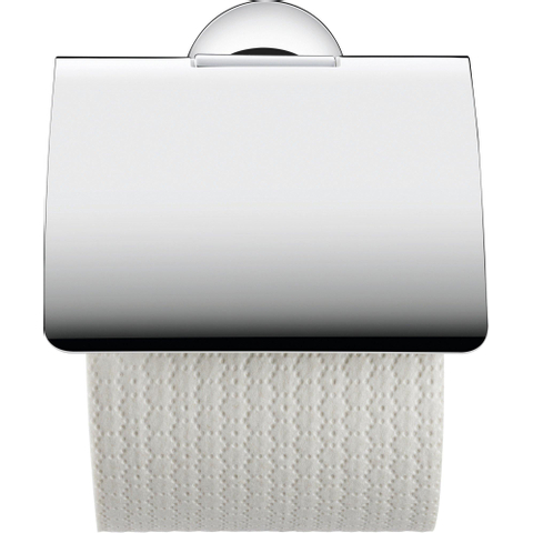 Duravit Starck T Toiletrolhouder - met klep - hoogglans chroom SW297090