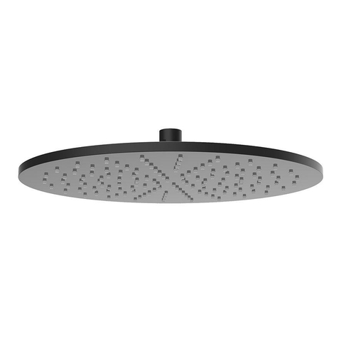 Wiesbaden Unimatch Hoofddouche rond - 30x0.8cm - mat zwart SW242759