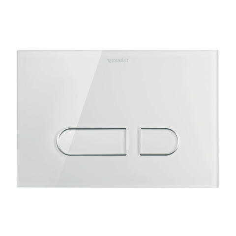 Duravit Durasystem Bedieningsplaat A1 - voor wandcloset - glas - mat wit SW886953