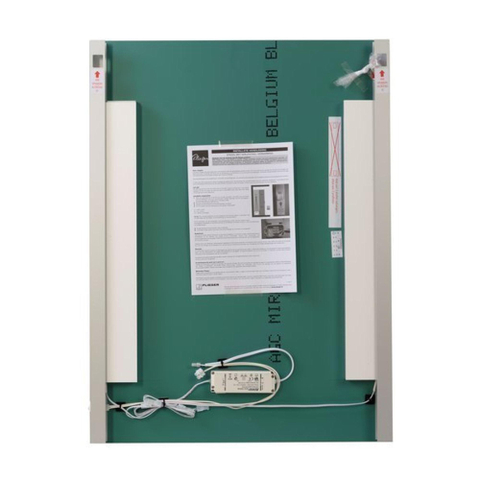 Plieger spiegel – rechthoek – 100x60 cm – verticaal – directe LED 0800258