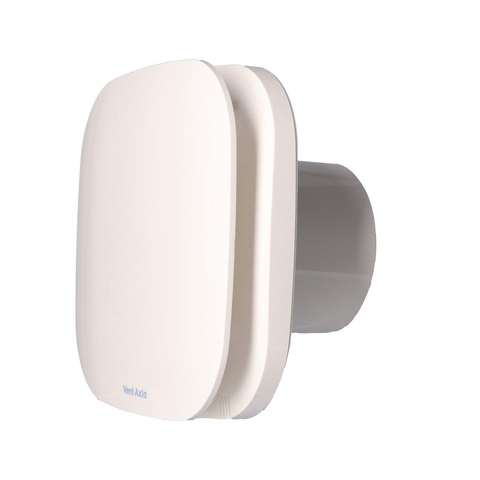 Vent-Axia Supra Design 100 HT badkamerventilator met vochtsensor en timer 90 m3/h Wit OUTLETSTORE STORE41937