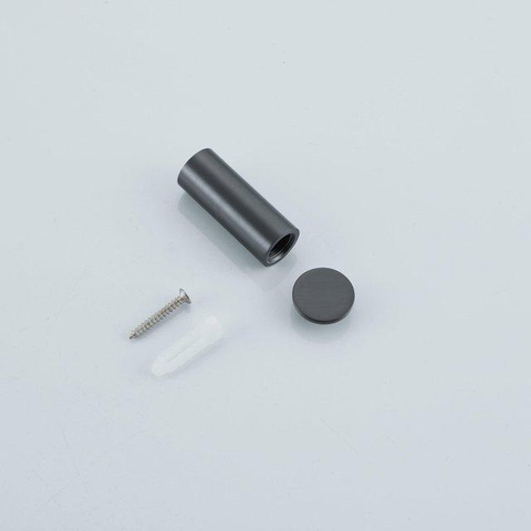 Fortifura Calvi Toiletset 5-delig - toiletrolhouder - reserverolhouder - toiletborstelhouder - handdoekhaak - pedaalemmer - PVD - geborsteld gunmetal (antraciet) SW1443511