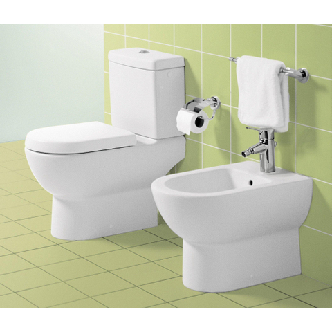 Villeroy & Boch Subway closetzitting - met deksel en rvs scharnieren - White Alpine (glans wit) 0123400