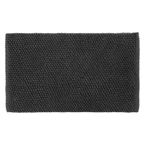 Differnz Popcorn Badmat 50x80cm Zwart SW471244
