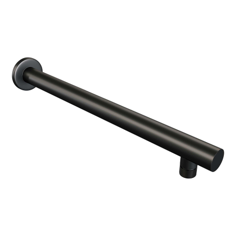 BRAUER Black Edition Douche de pluie thermostatique encastrée - boutons-poussoirs - SET 55 - pomme de douche 20cm - bras mural droit - douchette 3 jets - flexible de douche - coude d'alimentation mural - noir mat SW925422