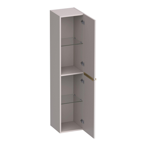BRAUER Elevate badkamerkast - 160x35x35cm - excl. opleggrepen - 2 deuren - links- of rechtsdraaiend - mat zand met grepen SHOWROOMMODEL SHOW26800