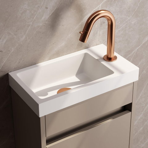 BRAUER Copper Edition Robinet de lavabo - sur plage - saillie 12,1 cm - Cuivre brossé SW1182491