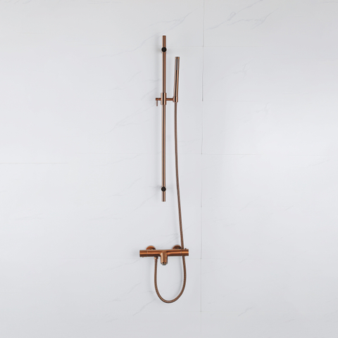 Fortifura Calvi Thermostatische Badkraan - PVD - geborsteld koper SW970037
