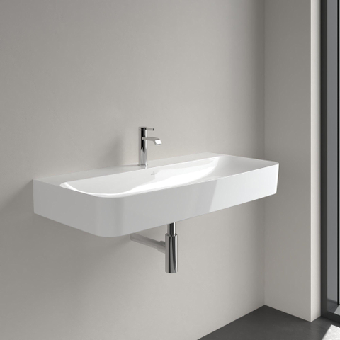 Villeroy & Boch Finion Lavabo - 1000 x 470 x 165 mm - White Alpin CeramicPlus - avec trop-plein dissimulé SW106496