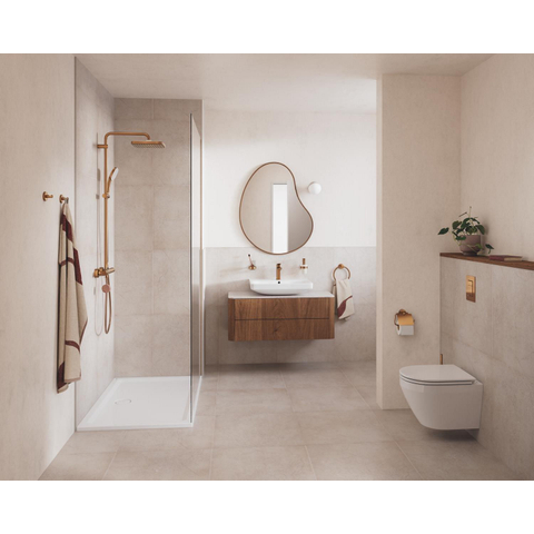 GROHE Tempesta 250 Cube doucheset - 8.0 l/min - geborsteld warm sunset (koper) SW1587944