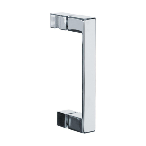 Saniclass Create Cabine de douche carrée en 3 parties 100x100cm sans profilé avec verre de sécurité anticalcaire 8mm Chrome brillant SW223641