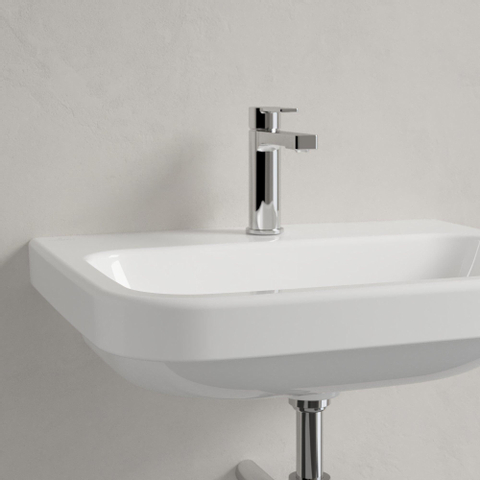 Villeroy & Boch Architectura wastafel - 60x47cm - met kraangat - zonder overloop - White Alpine (glans wit) 1025256