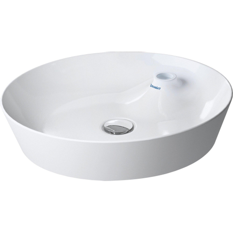 Duravit Cape cod Waskom rond - met 1 kraangat - zonder overloop - diameter 48cm - glans wit 0293442