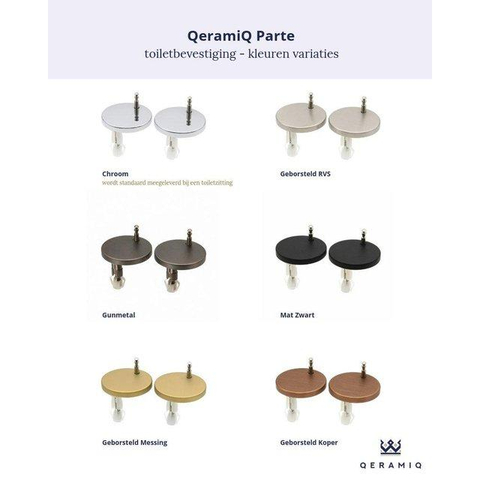 QeramiQ Dely Zitting - softclose - quickrelease -35mm - linnen SW1449876