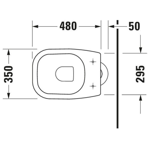 Duravit D-code Closet staand - 530mm - diepspoel verticale afv - wit 0315136