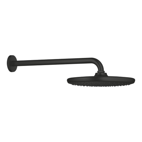 Grohe Tempesta 250 Hoofddouche - 25cm - 1 straalsoort - wandarm 38cm - matte black (mat zwart) SW1077380