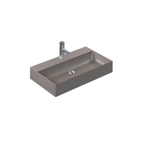 Thebalux Aura, 80cm, wastafel 1x kr gat, keramiek SW848766