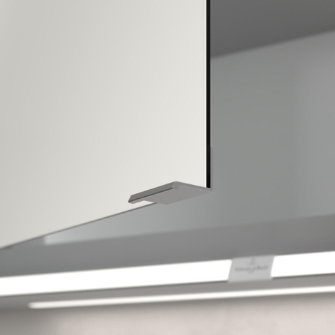 Villeroy & Boch My View Now My view spiegelkast - 100x75cm - 2 deuren - 3 contactdoos LED - zilver SW641573