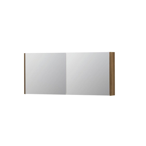 INK SPK1 spiegelkast – 140x60x14 cm – 2 deuren, dubbelzijdige spiegeldeuren – Massief eiken Aqua SW493871
