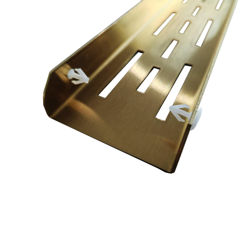 Fortifura Galeria Douchegoot - rooster - 70cm - PVD - geborsteld messing (goud) SW679937
