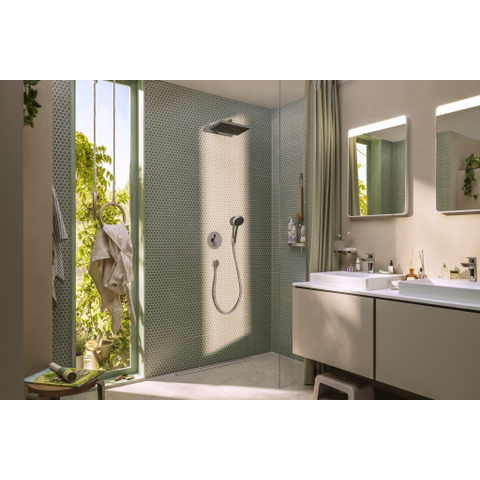 Hansgrohe Activera Q douche de tête - 29x18cm - rectangulaire - ecosmart - chromé SW1566631