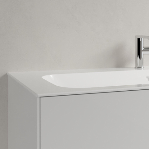 Villeroy & Boch Finion Lavabo à poser sur meuble - 1200 x 500 x 160 mm - Blanc Alpin CeramicPlus - avec trop-plein dissimulé - non poli SW106538
