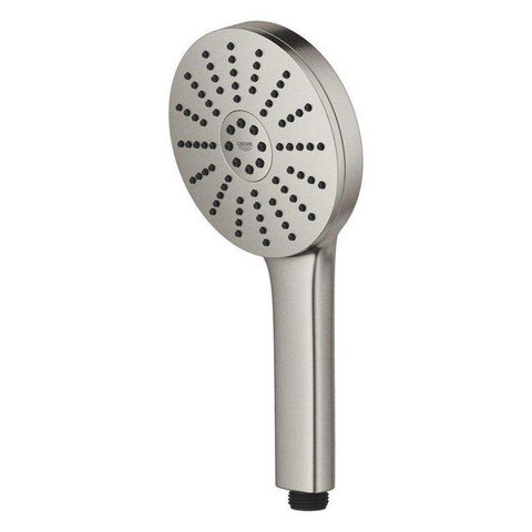 Grohe Vitalio Joy Handdoucheset - rond - 3 straalsoorten - silverflex doucheslang - 175cm - Brushed Supersteel (RVS) SW1565493