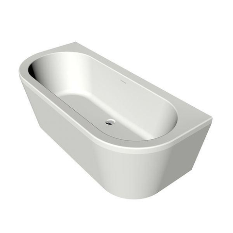 Xenz Charley duobad - 180x80cm - waste inox - acryl edelweiss SW380442