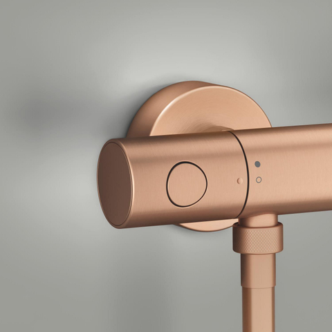 GROHE Grohtherm 800 Cosmopolitan douchethermostaat - 15cm - geborsteld warm sunset (koper) SW1477551
