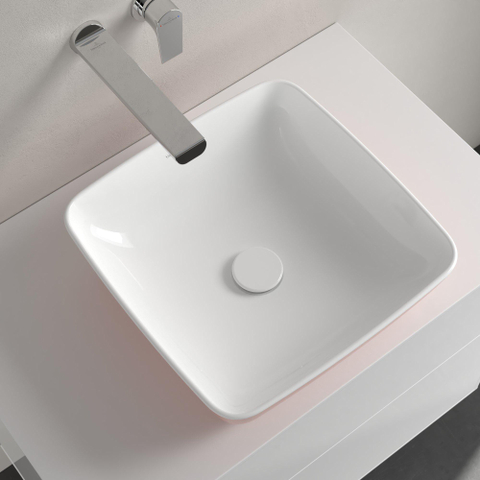 Villeroy & Boch Artis opzet wastafel 41cm zonder kraangat c-plus powder SHOWROOMMODEL SHOW24488