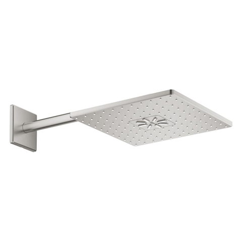 Grohe Rainshower SmartActive 310 Cube Hoofddouche - 31x 31cm - 2 straalsoorten - wandarm 43cm - Supersteel (RVS) SW484608