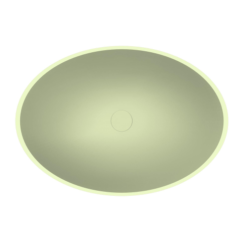 Arcqua Prince waskom - opbouw - ovaal - 49x34cm - mat pastel groen SW1209140