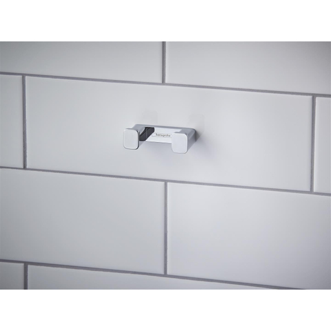 Hansgrohe AddStoris Q handdoekhaak dubbel - hoogglans chroom SW651246