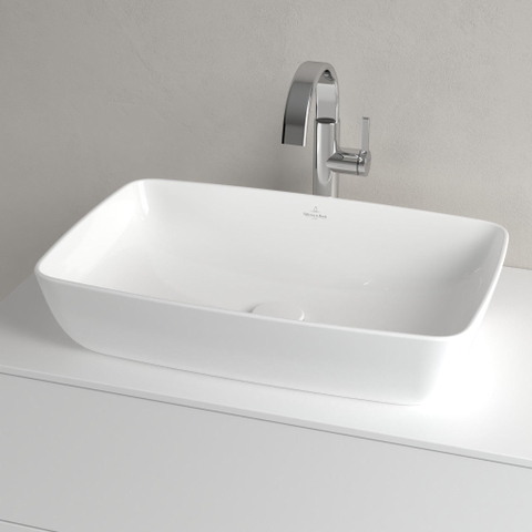 Villeroy & Boch Artis vasque à poser - rectangulaire 58x38x12.5cm - Ceramic+ stone white SW209530