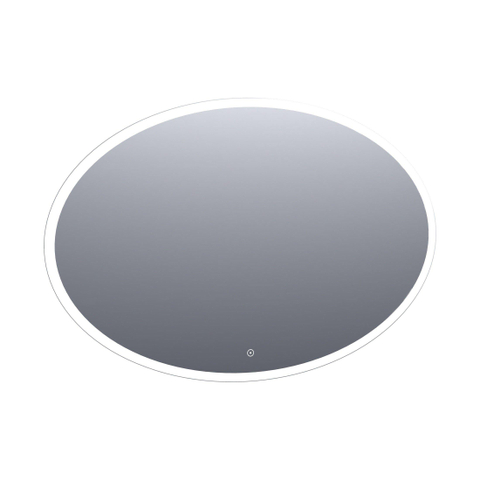 Saniclass Horizon Miroir ovale 120x80cm avec éclairage LED et interrupteur à écran tactile SW416693