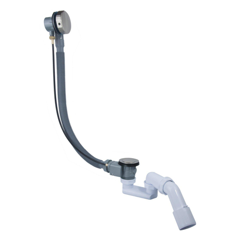 Fortifura Calvi badafvoercombinatie met draaibediening - PVD - geborsteld RVS SW696225