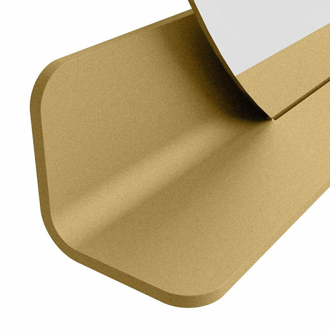 Mondiaz SPOT miroir – Ø 120 cm – avec tablette – Oro (sable) SW1235577