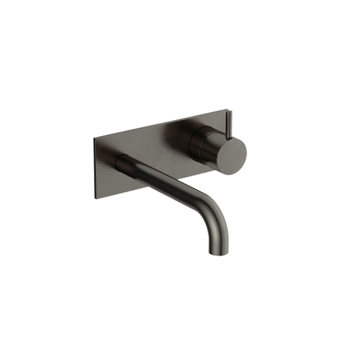 Hotbath Cobber Afbouwdeel - voor wastafelkraan - 18cm uitloop - verouderd ijzer zwart SW1117794