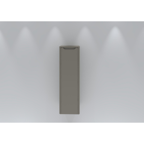 H&R Badmeubelen Juice Halfhoge Kast - 40x35x130cm - met ronde hoeken - 1 deur - rechtsdraaiend - beige mat SW875396