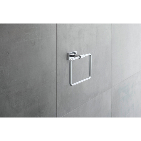 Duravit Karree Handdoekring - hoogglans chroom SW55126