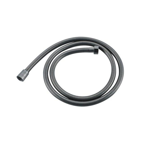 Fortifura Calvi Badkraan set - uitloop - 22cm inkortbaar - metalen slang - staafhanddouche - inbouwdeel - wandhouder - PVD - geborsteld gunmetal (antraciet) SW1242588