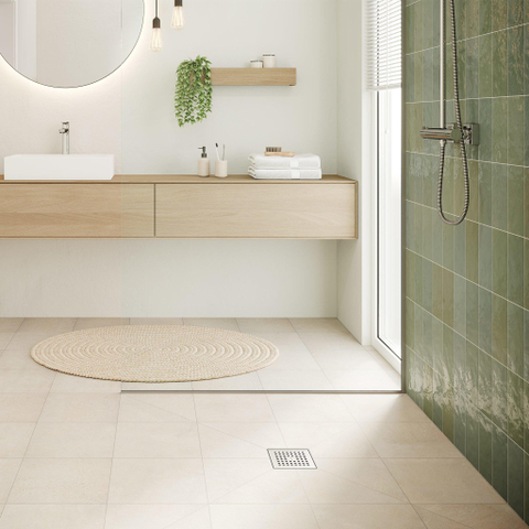 Hansgrohe RainDrain Point Puntafvoer - 15x15cm - brushed stainless steel SW1590444